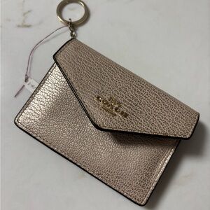 Coach Metallic Gold envelope card wallet